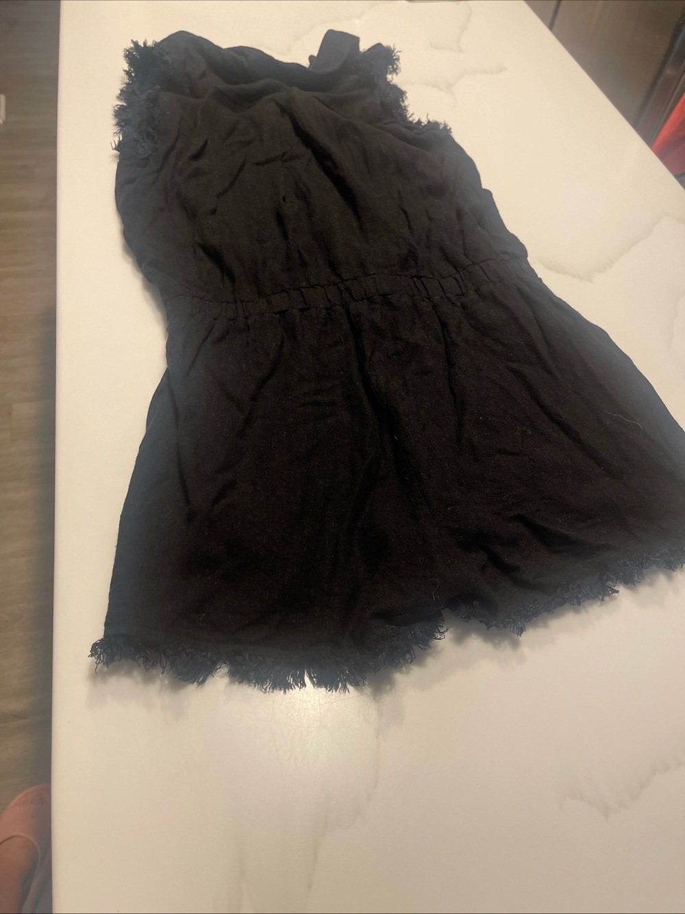Umgee Black Button-Front Romper with Chest Pocket - Picture 7 of 12